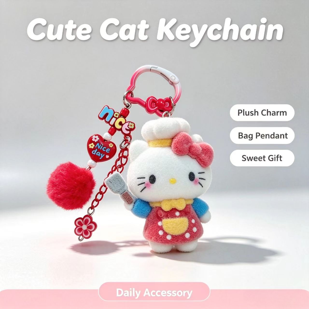 Women Accessories Trending - Moda Sürü Halinde Kedi Anahtarlık Sevimli