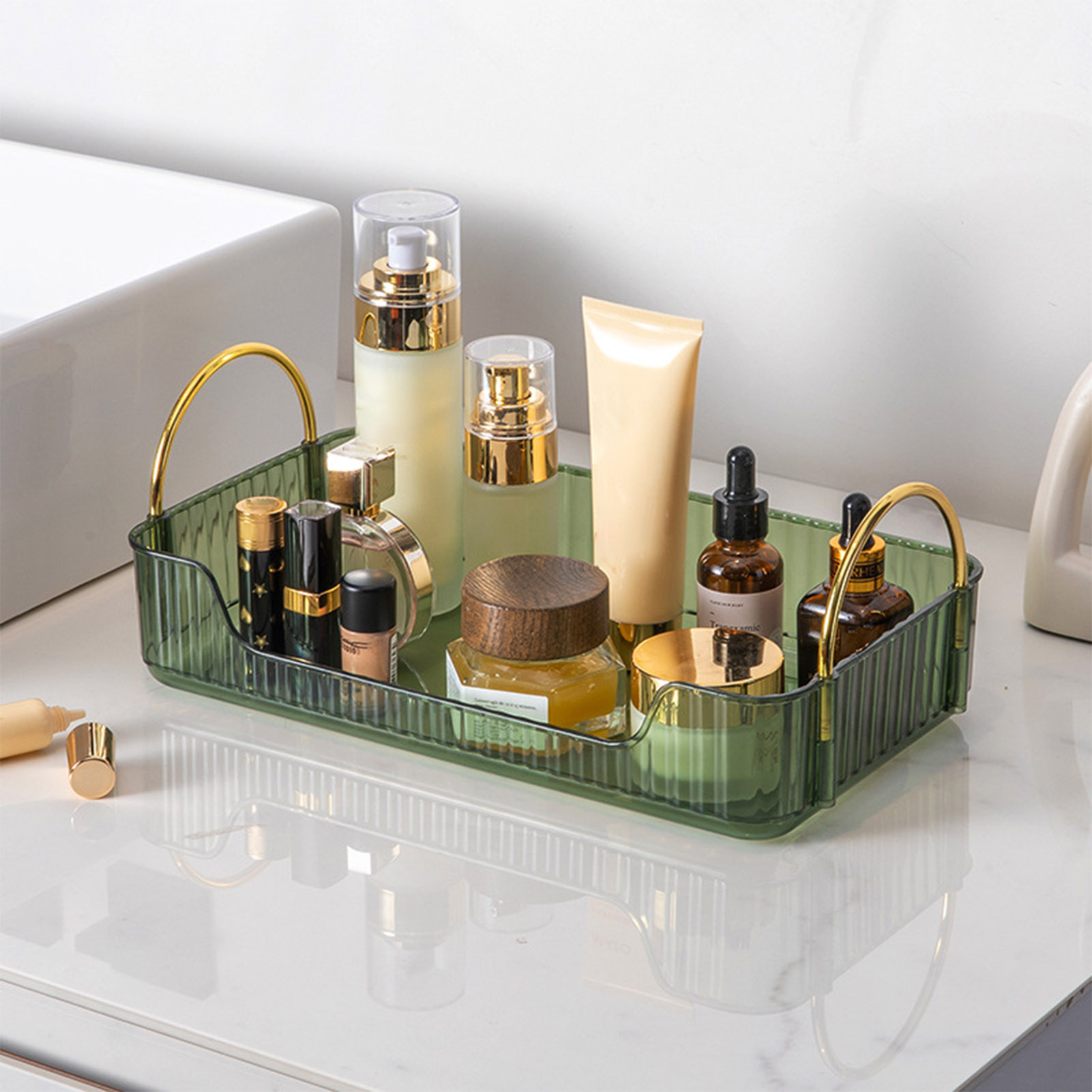 Women Accessories Organizer - Banyo Organizatör Rafı Hafif Lüks Akrilik