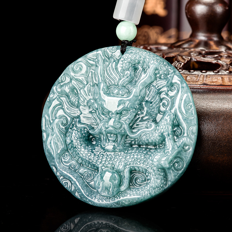 Women'S Accessories - Birmanya Jadeite Ejderha Kolye Kolye Kadınlar