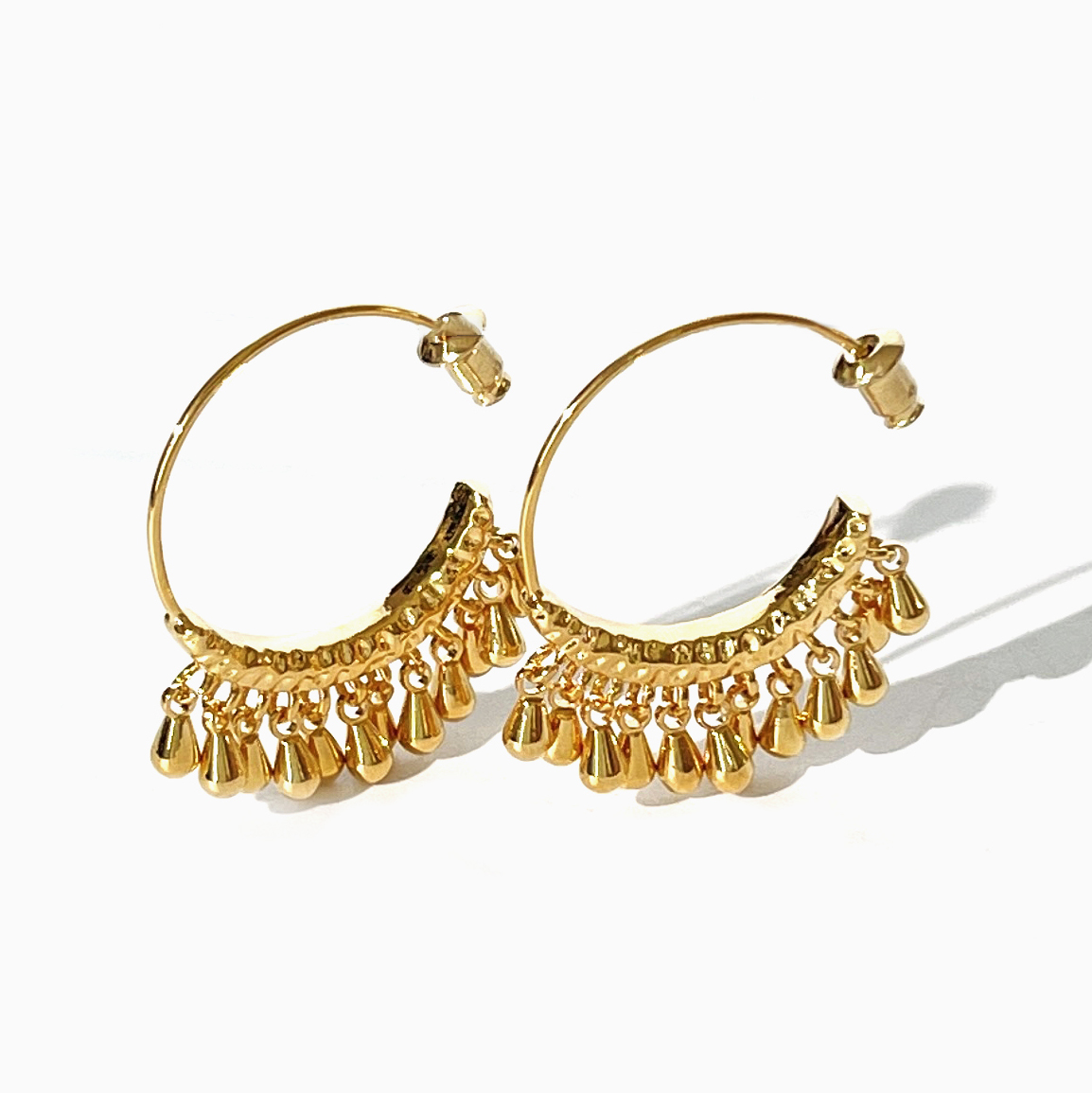 Tassel Earrings Boho - Peri'sbox Altın Gümüş Kaplama Boho Çingene