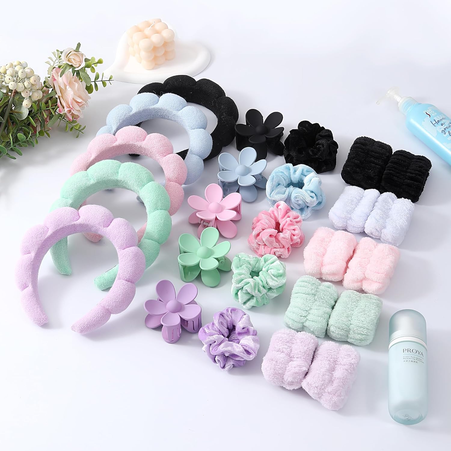 Women Accessories Combo Gift - 6 adet Bantlar Bileklik Seti Yıkama