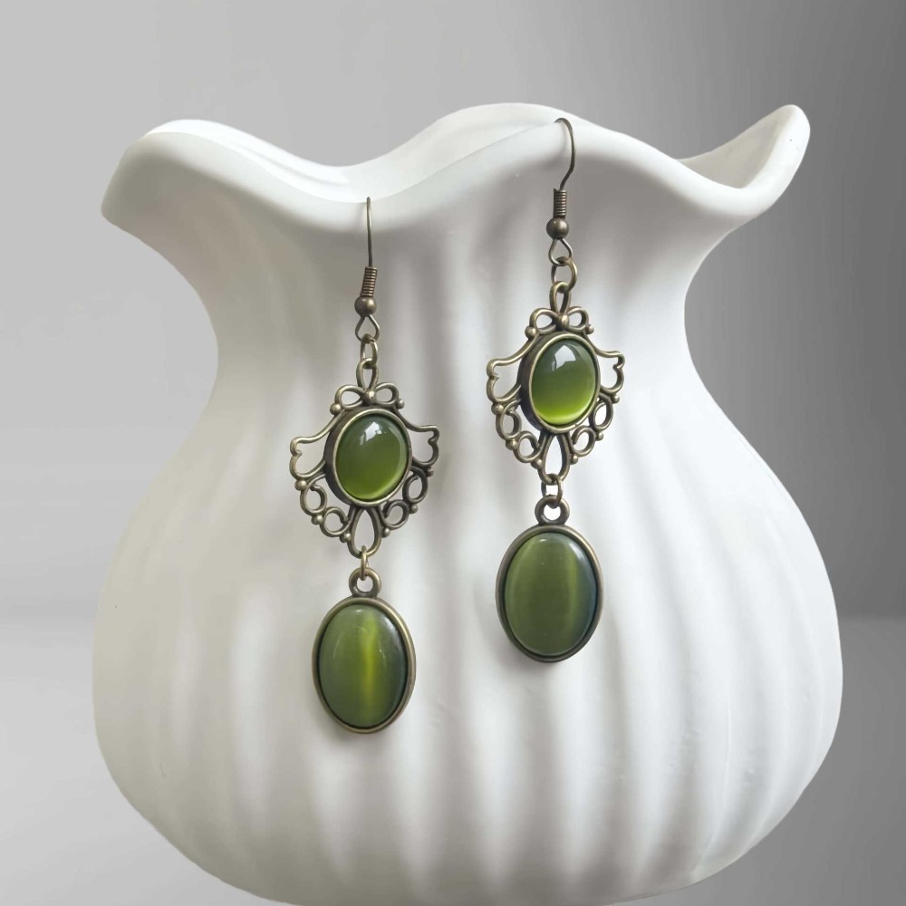Women'S Victorian Era Accessories - Retro viktorya dönemi oymalı dantel yeşil