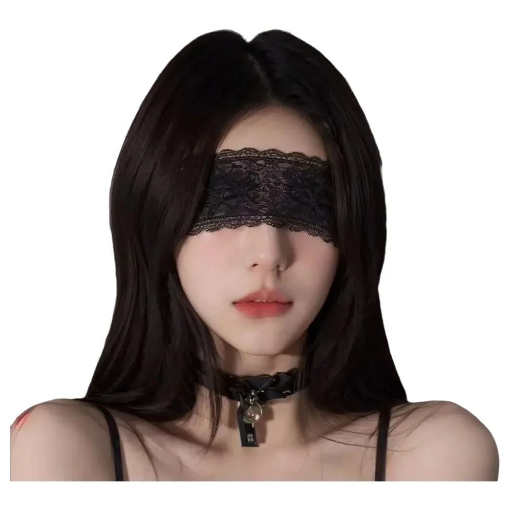 Women'S Accessories - Seksi Dantel Göz Maskesi Siyah Çiçekli