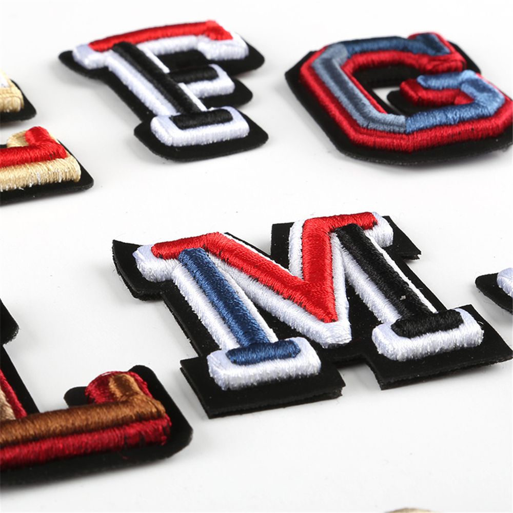 Women'S Jeans Accessories - 26 adet A-Z mektuplar yamalar alfabe