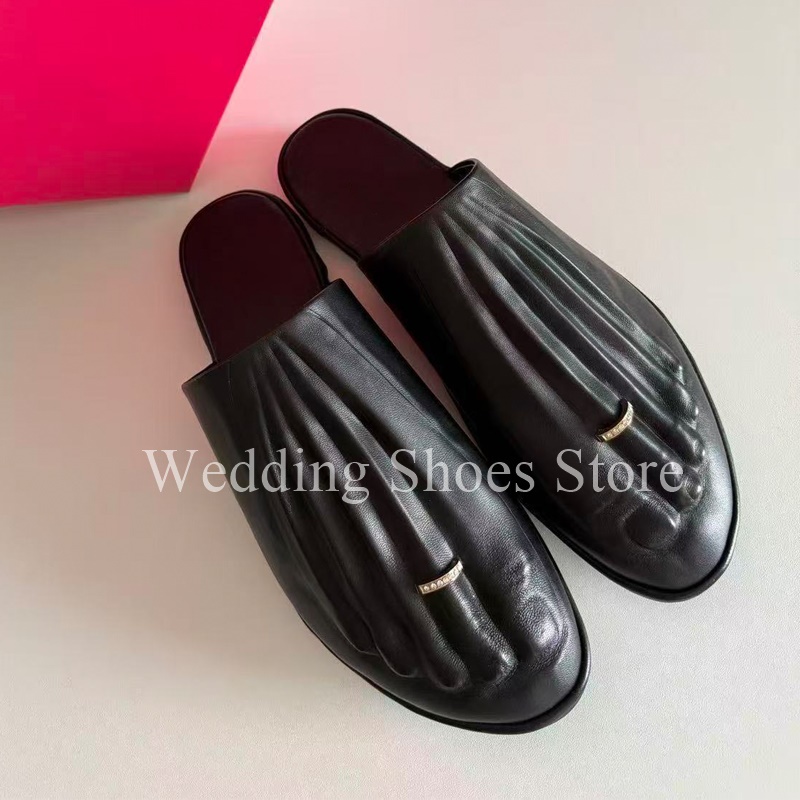 Women Accessories Trending - Moda Yenilikçi Tasarımcı Tarzı Terlikler Ayak