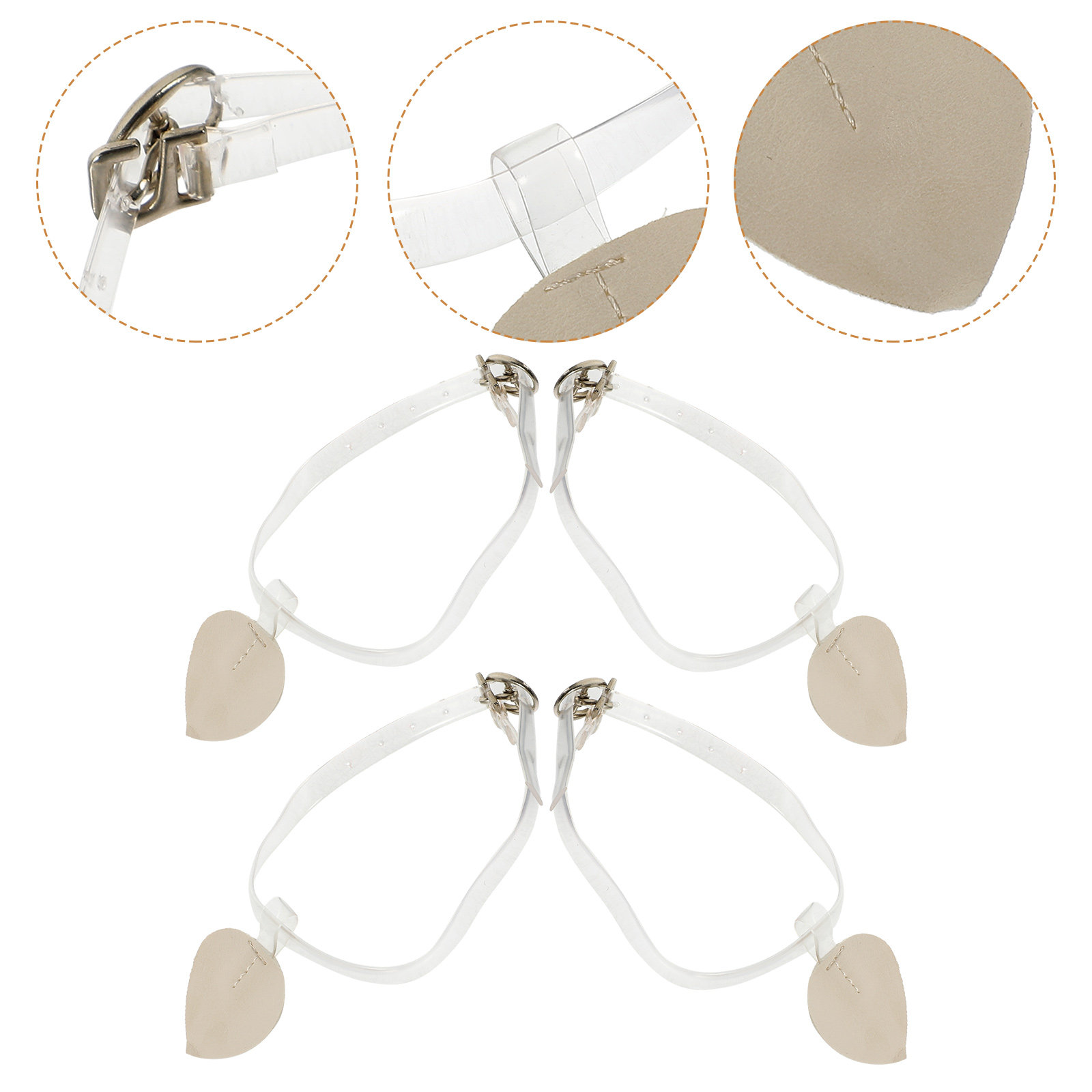 Women'S Ankle Accessories - 2 Çift Ayarlanabilir Kadın Topuk Bandı,