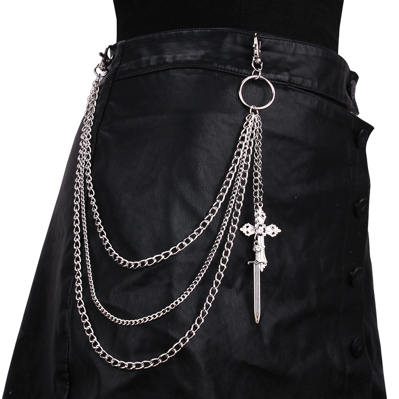 Women'S Jeans Accessories - Hip Hop Kafatası Çapraz Pantolon Bel