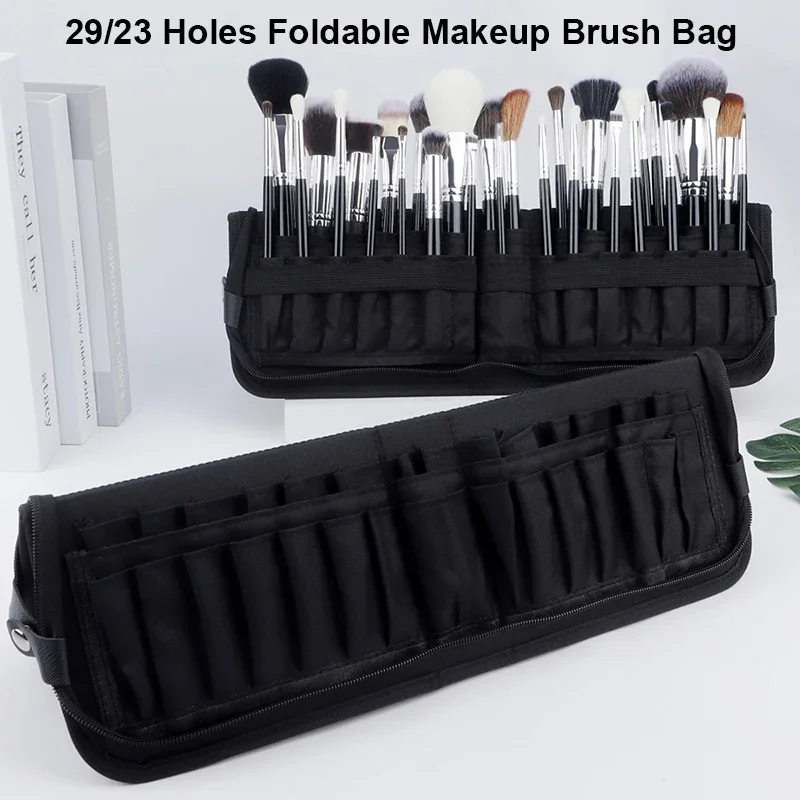 Women Accessories Organizer - 29/23 Delik Katlanabilir Makyaj Fırça Çantası