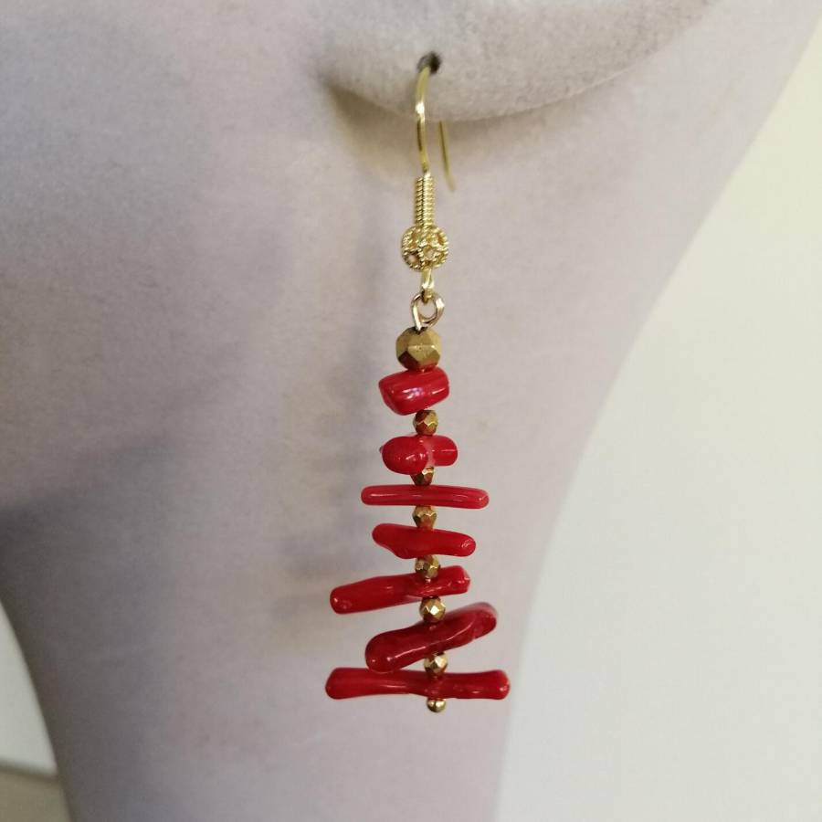 Kadınlar Düzensiz Dal Kırmızı  - Tassel Earrings Boho incelemesi ve fiyatı