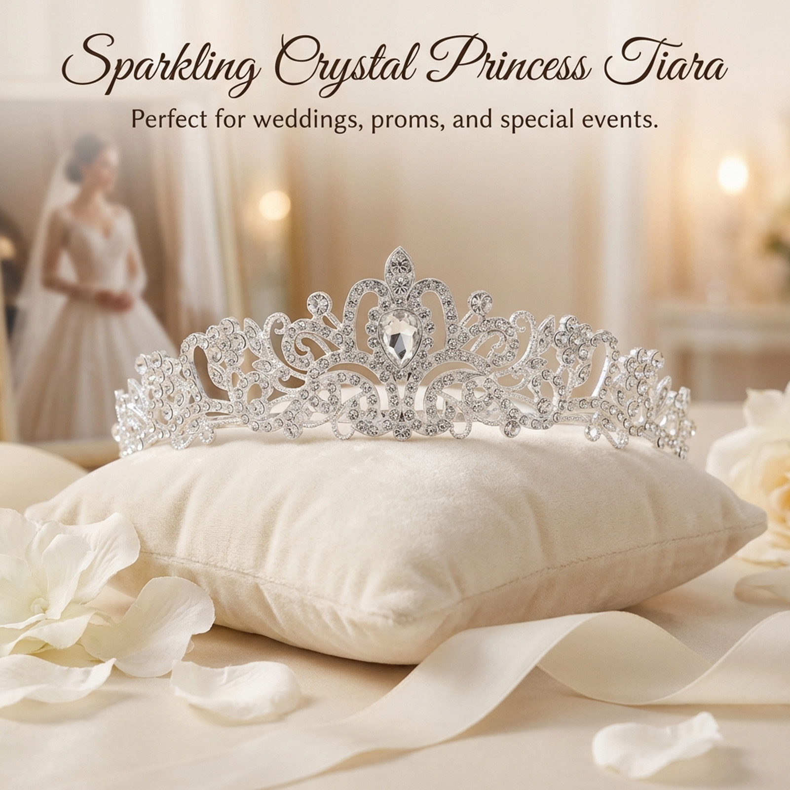 Zarif Gelin Taç Işıltılı Rhine - Women'S Wedding Accessories incelemesi ve fiyatı