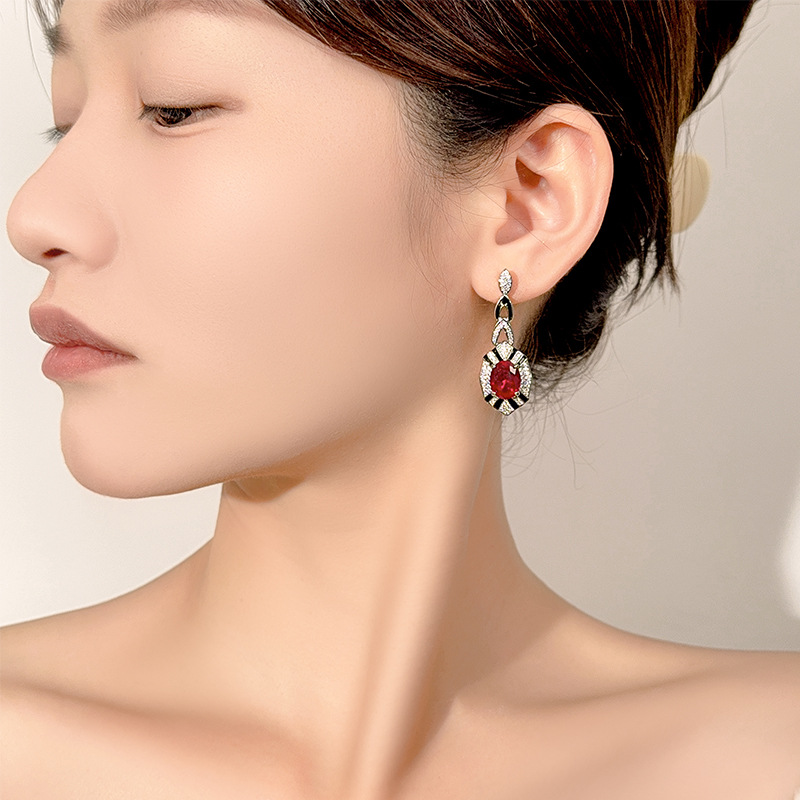 Art Deco Oval Kesim Zümrüt Saf - Women Jewelry Accessories For Black Dress incelemesi ve fiyatı
