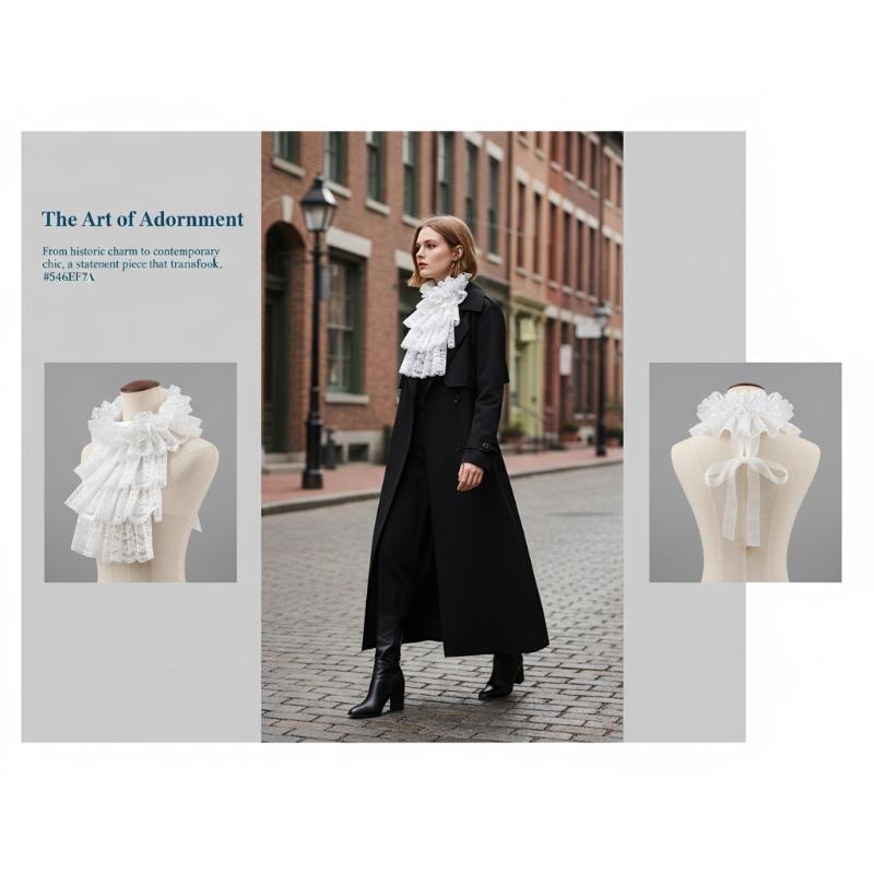 Zarif Ayrılabilir Dantel Jabot - Women'S Victorian Era Accessories incelemesi ve fiyatı
