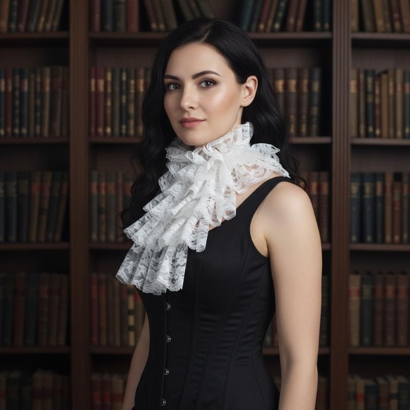 Zarif Ayrılabilir Dantel Jabot - Women'S Victorian Era Accessories incelemesi ve fiyatı