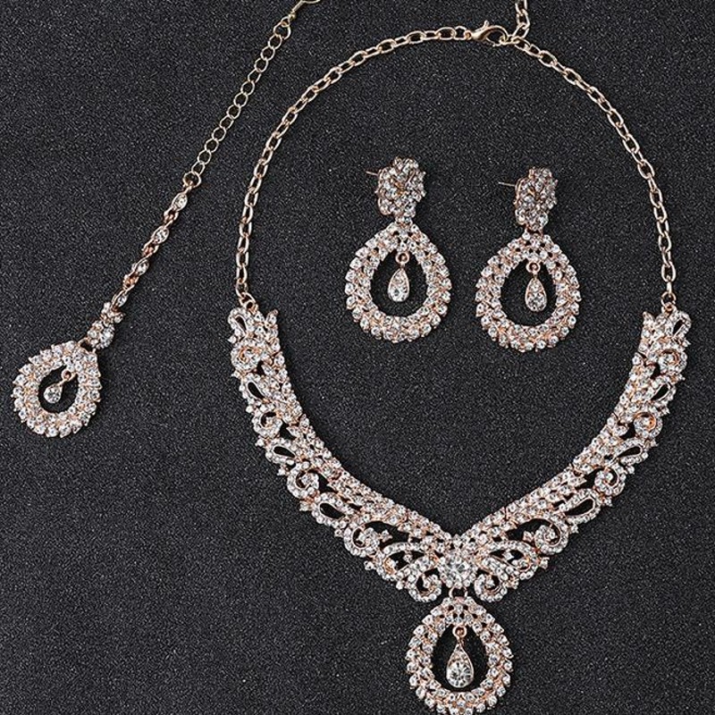 Lüks altın renk geometrik kris - Women Jewelry Accessories For Black Dress incelemesi ve fiyatı