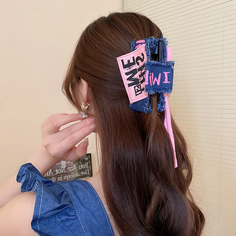 1/2 Adet Kot Desenli Pembe Mav - Women'S Jeans Accessories incelemesi ve fiyatı