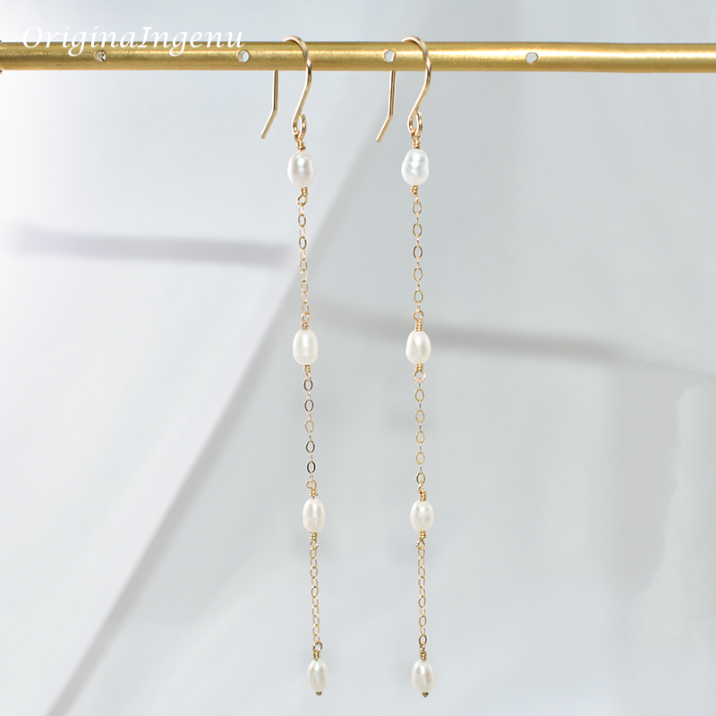 14K Altın Dolgulu Doğal İnci K - Tassel Earrings Boho incelemesi ve fiyatı