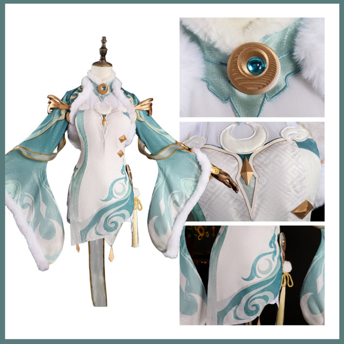 Oyun Zibai Cosplay Kostüm Yeşi - Women'S Accessories Clothing incelemesi ve fiyatı