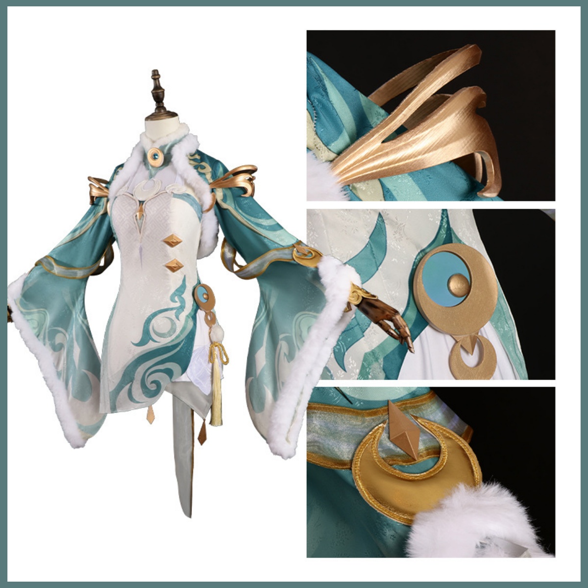 Oyun Zibai Cosplay Kostüm Yeşi - Women'S Accessories Clothing incelemesi ve fiyatı