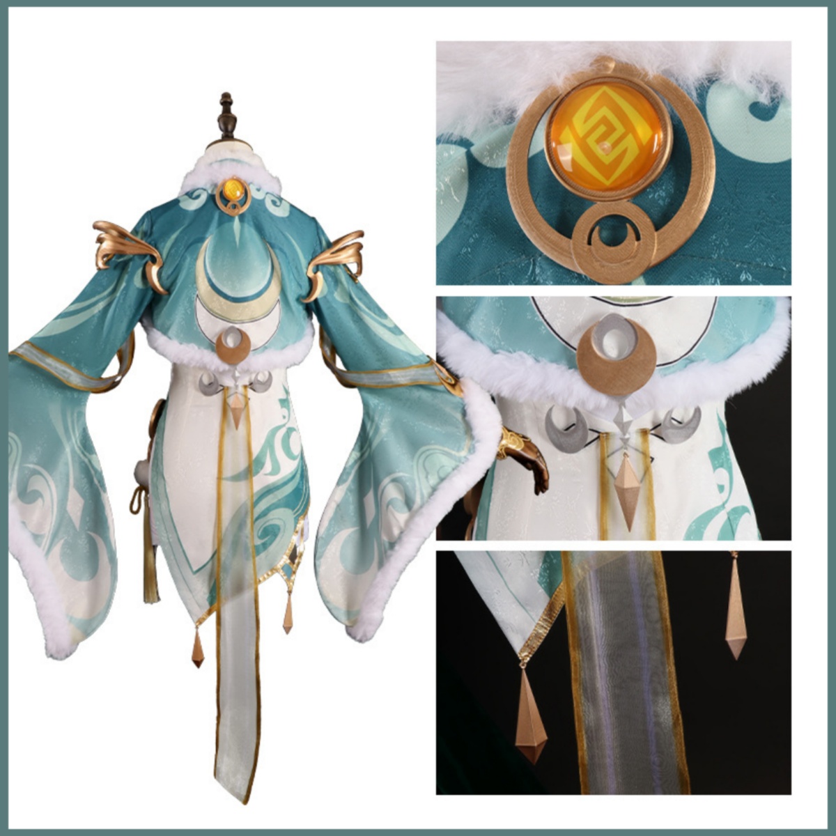 Oyun Zibai Cosplay Kostüm Yeşi - Women'S Accessories Clothing incelemesi ve fiyatı