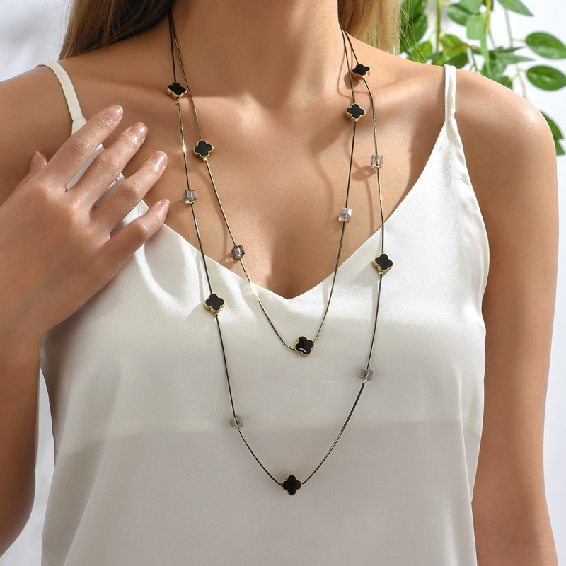 Çok Katmanlı Siyah Boncuk Zinc - Women Jewelry Accessories For Black Dress incelemesi ve fiyatı
