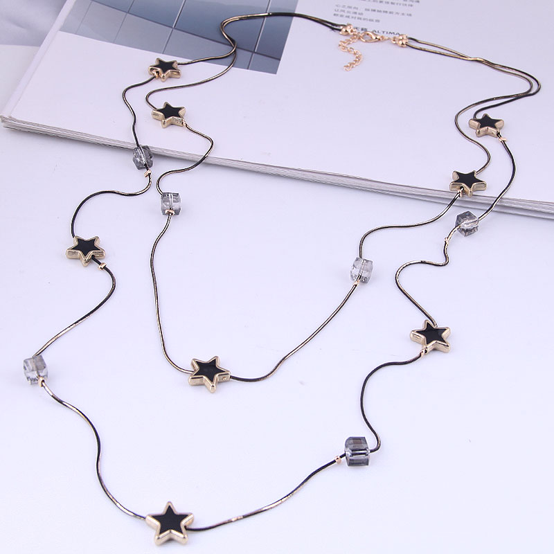 Çok Katmanlı Siyah Boncuk Zinc - Women Jewelry Accessories For Black Dress incelemesi ve fiyatı