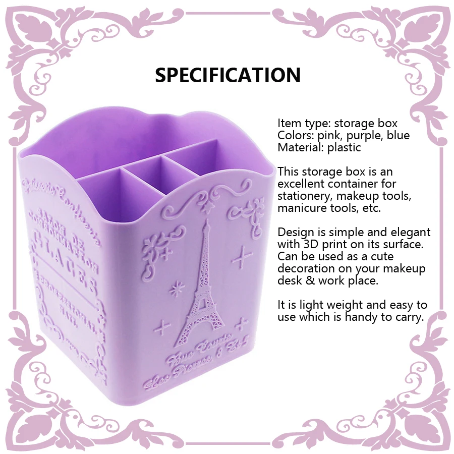 4 Bölmeli Tırnak Sanatı Fırça  - Women Accessories Organizer incelemesi ve fiyatı