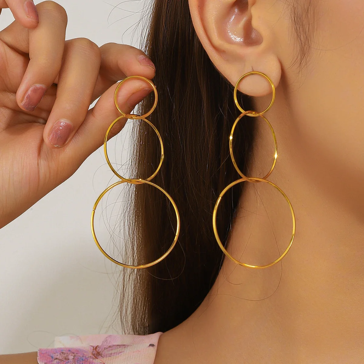 Lüks Basit 3 Daire Paslanmaz Ç - Women'S Accessories Mango incelemesi ve fiyatı