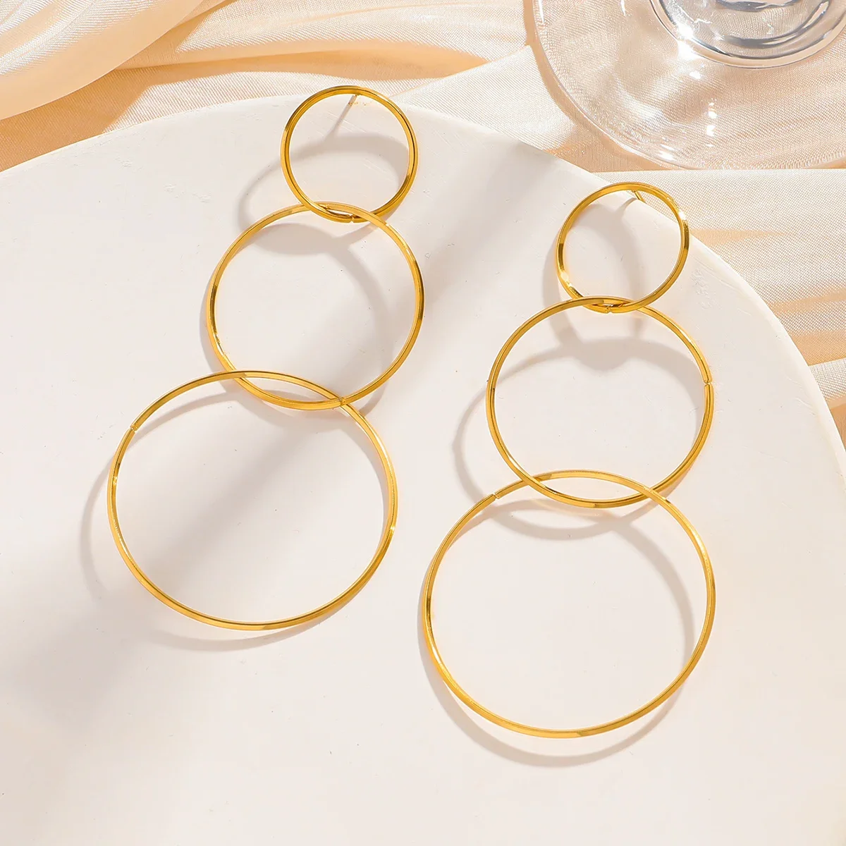 Lüks Basit 3 Daire Paslanmaz Ç - Women'S Accessories Mango incelemesi ve fiyatı