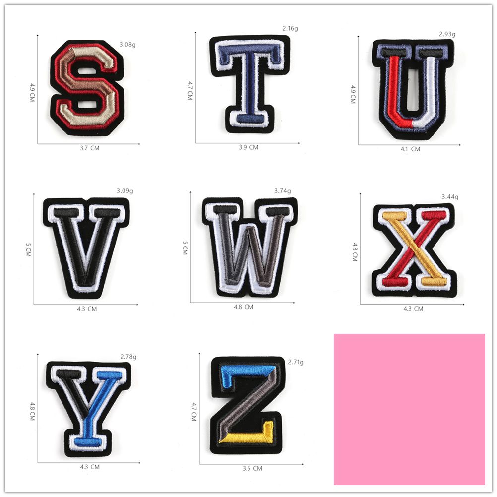 26 adet A-Z mektuplar yamalar  - Women'S Jeans Accessories incelemesi ve fiyatı