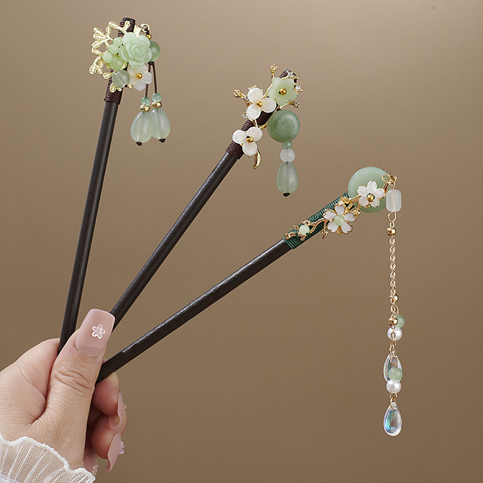 Çin tarzı çiçek püskül saç tok - Women Accessories Shop incelemesi ve fiyatı