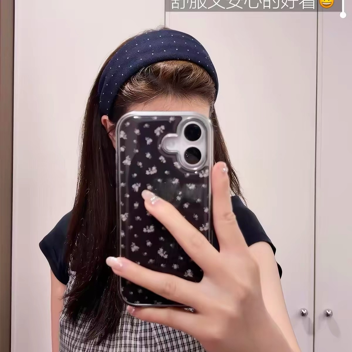 Vintage Lacivert Pamuklu Nokta - Women'S Affordable Accessories incelemesi ve fiyatı