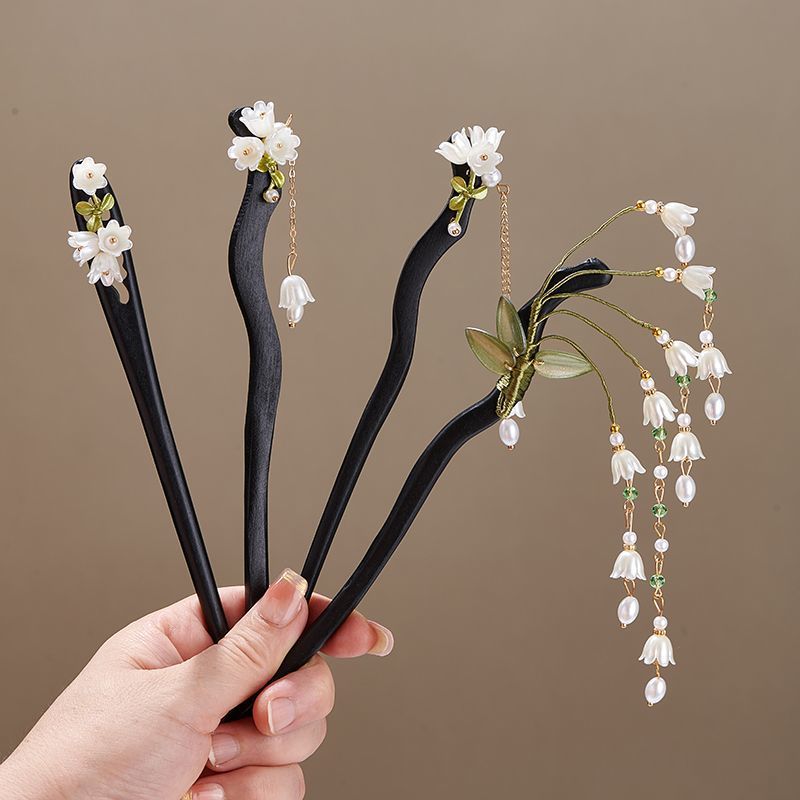 Ahşap çiçek saç tokası Vintage - Women Accessories Shop incelemesi ve fiyatı
