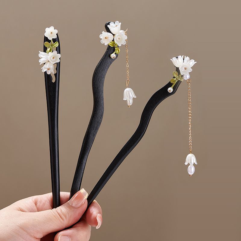 Ahşap çiçek saç tokası Vintage - Women Accessories Shop incelemesi ve fiyatı