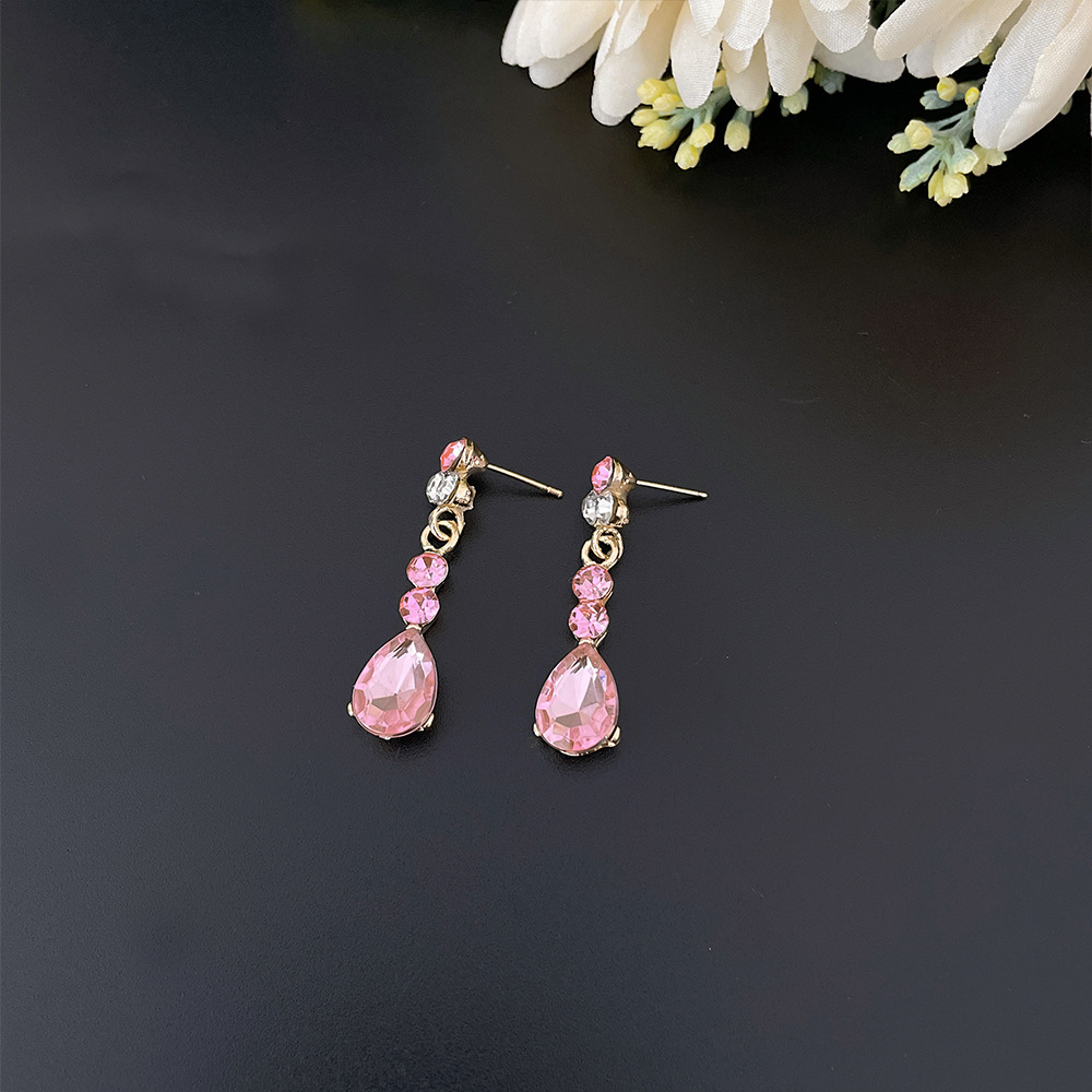 Barok Pembe Mor Kristal Gelin  - Women Jewelry Accessories For Black Dress incelemesi ve fiyatı