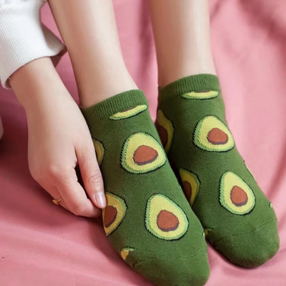 5 çift karikatür avokado müret - Women'S Ankle Accessories incelemesi ve fiyatı