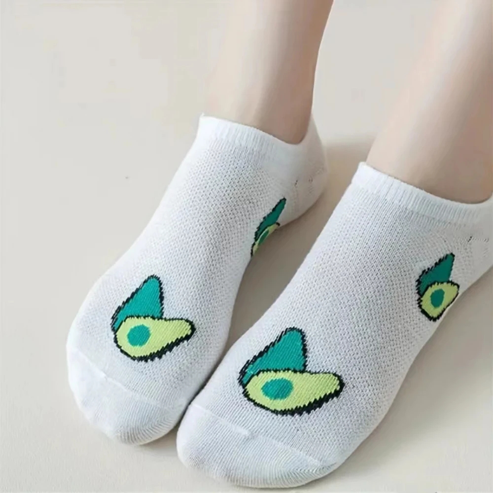 5 çift karikatür avokado müret - Women'S Ankle Accessories incelemesi ve fiyatı