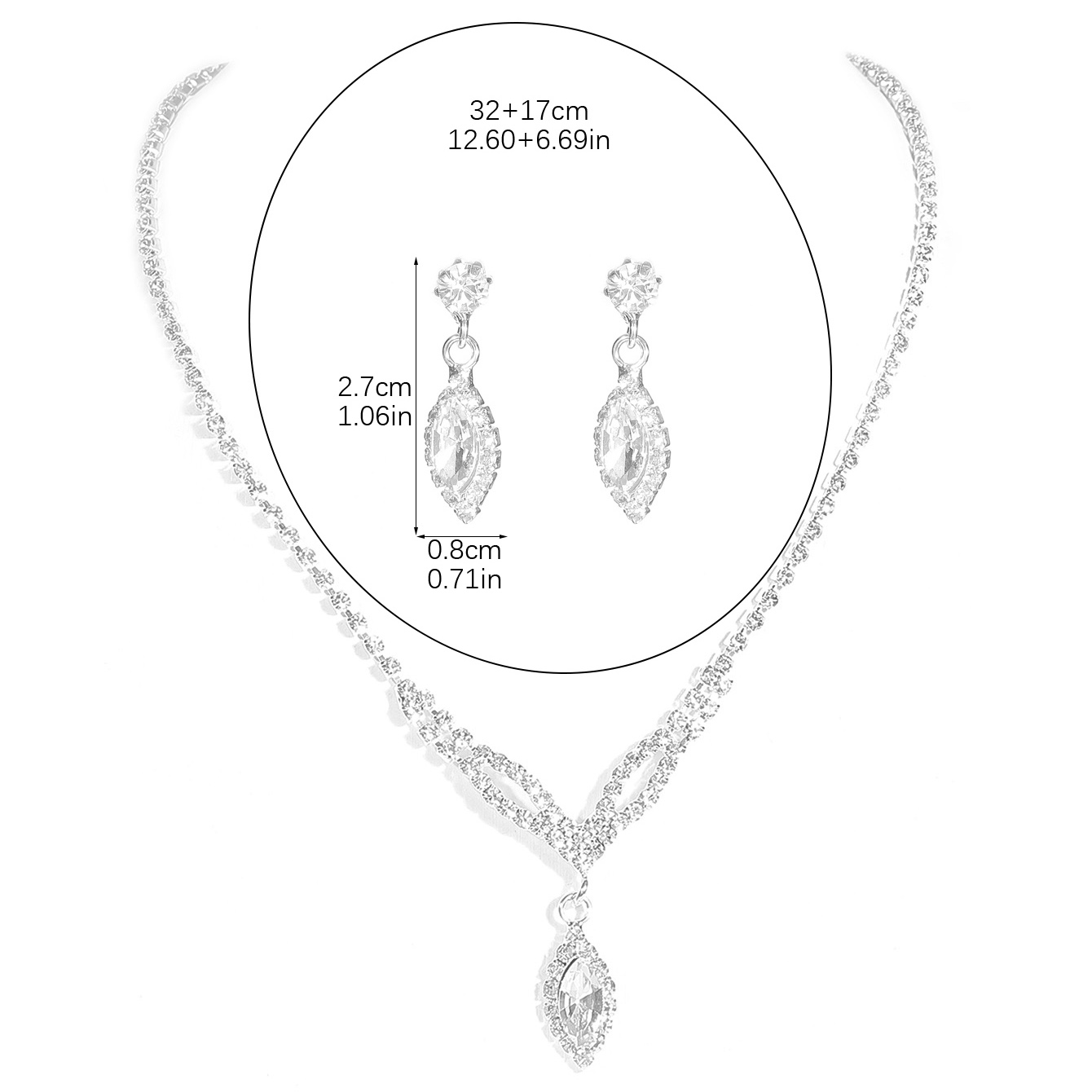 Lüks Markiz Kübik Zirkon Kolye - Women'S Accessories Mango incelemesi ve fiyatı