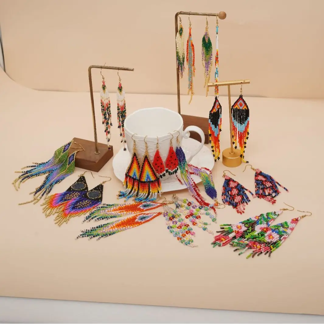 Boncuklu küpe püskül özgünlük  - Tassel Earrings Boho incelemesi ve fiyatı