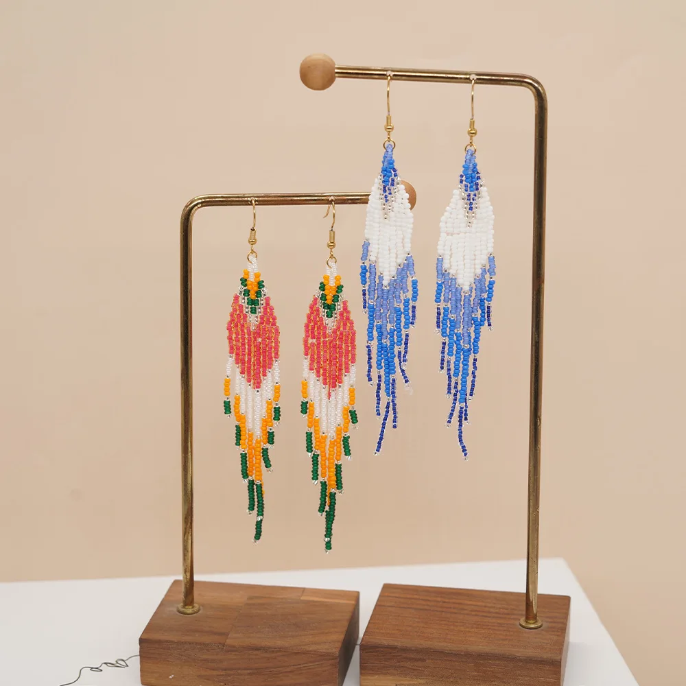 Boncuklu küpe püskül özgünlük  - Tassel Earrings Boho incelemesi ve fiyatı