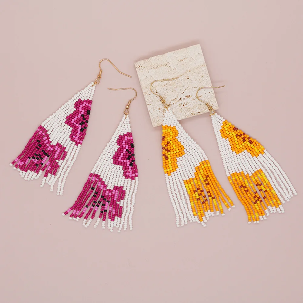 Boncuklu küpe püskül özgünlük  - Tassel Earrings Boho incelemesi ve fiyatı