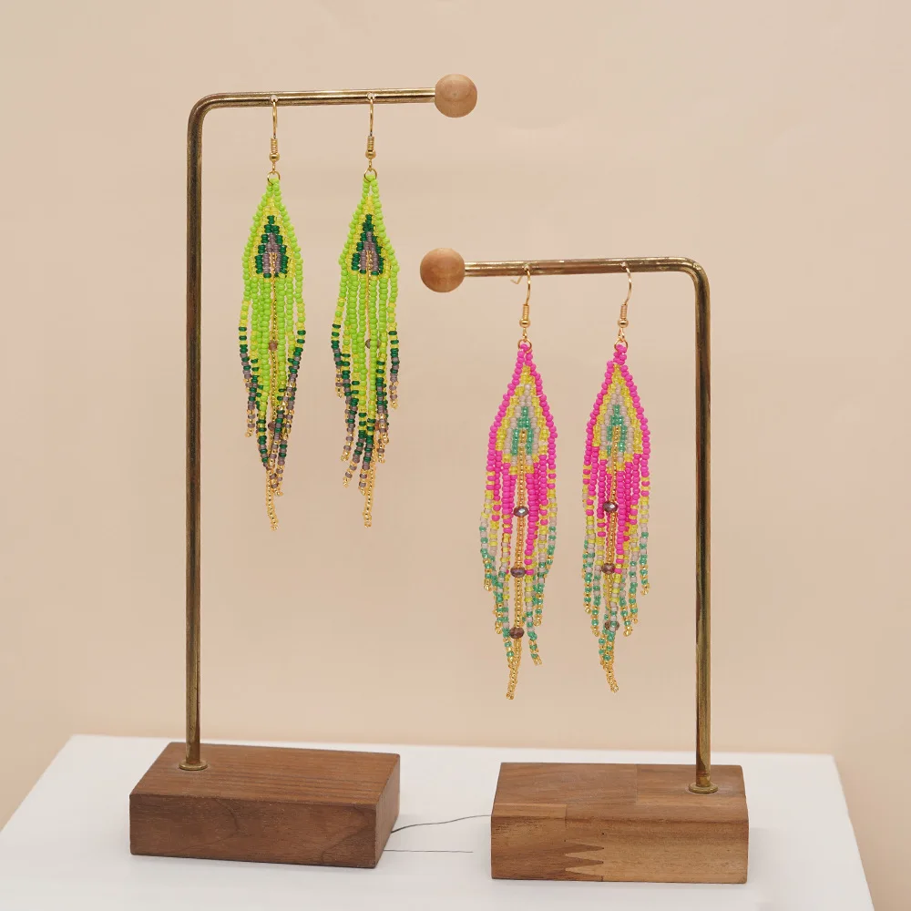 Boncuklu küpe püskül özgünlük  - Tassel Earrings Boho incelemesi ve fiyatı