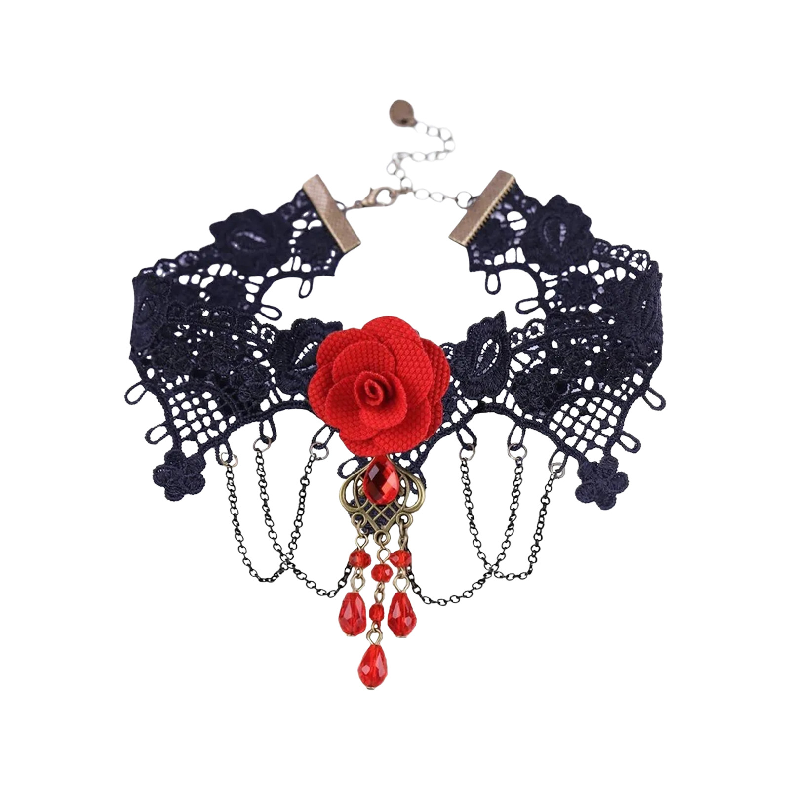 Mahkeme gotik siyah dantel kra - Women Jewelry Accessories For Black Dress incelemesi ve fiyatı