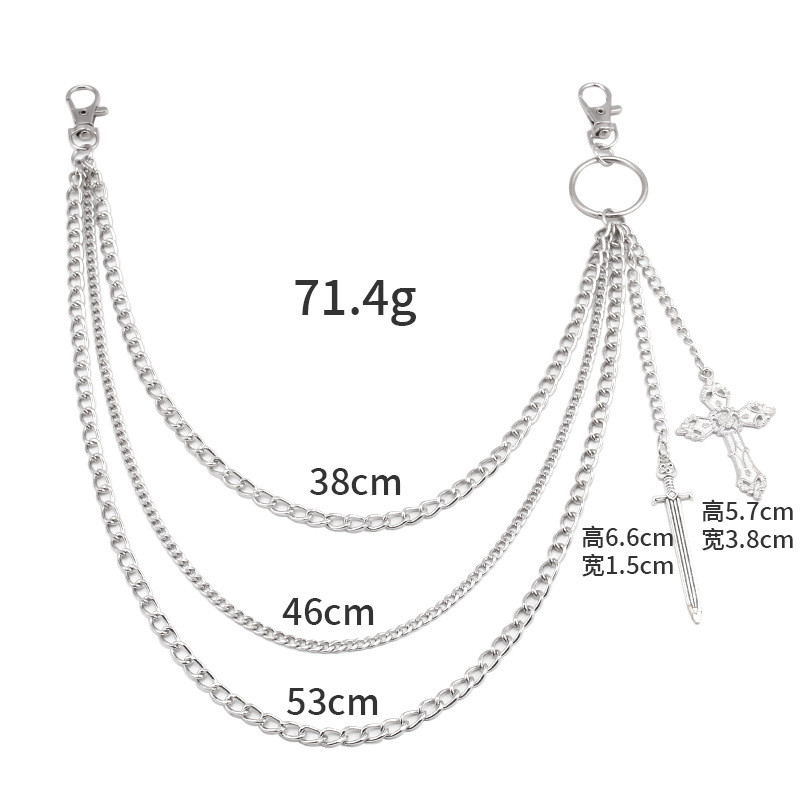 Hip Hop Kafatası Çapraz Pantol - Women'S Jeans Accessories incelemesi ve fiyatı