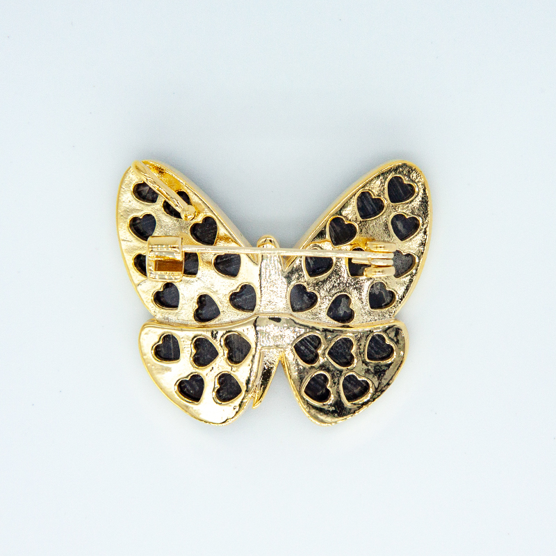 Doğal Kabuk Kelebek Broş Siyah - Women Jewelry Accessories For Black Dress incelemesi ve fiyatı