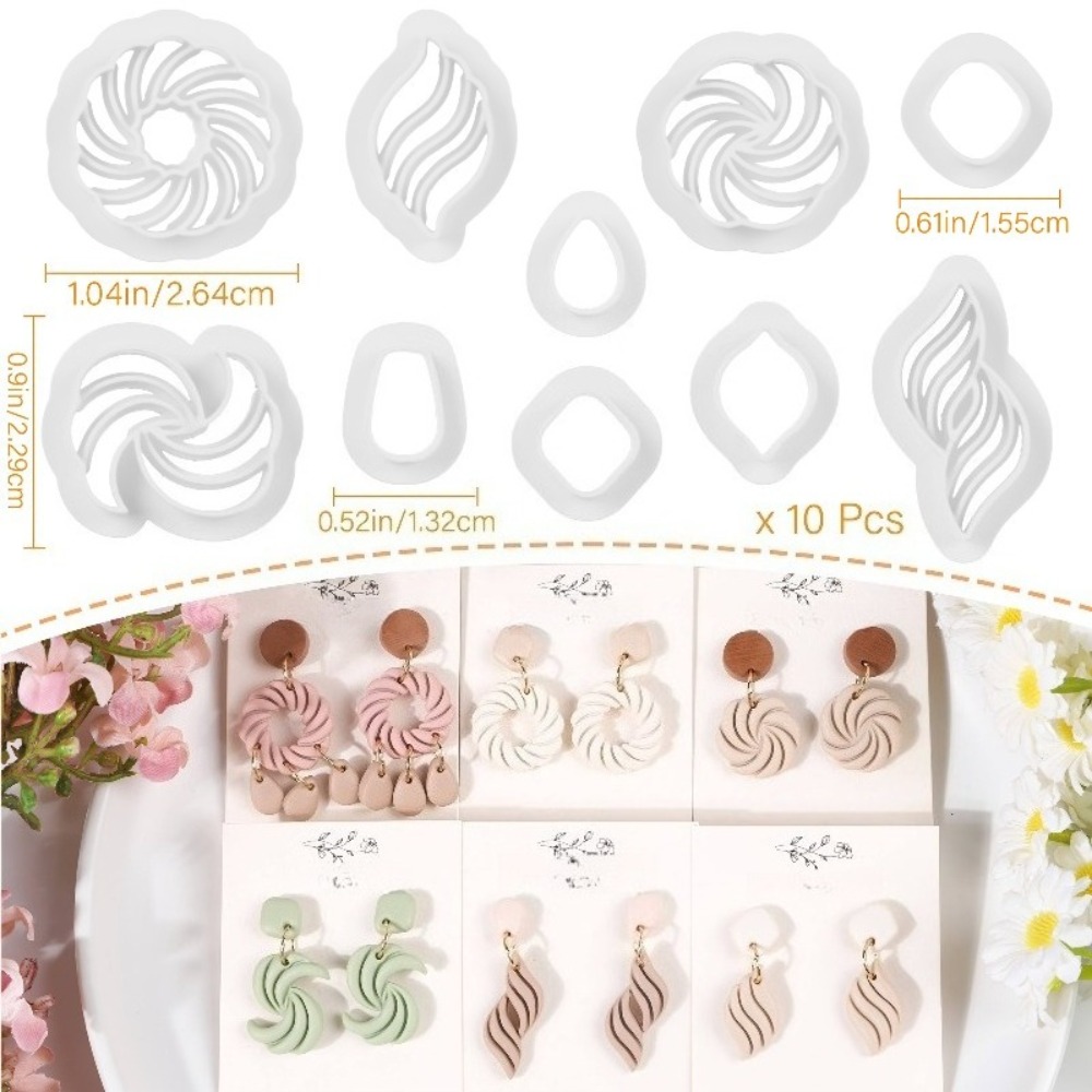 10 adet Boho Swirl Polimer Kil - Tassel Earrings Boho incelemesi ve fiyatı