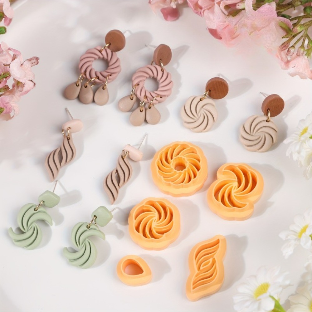10 adet Boho Swirl Polimer Kil - Tassel Earrings Boho incelemesi ve fiyatı