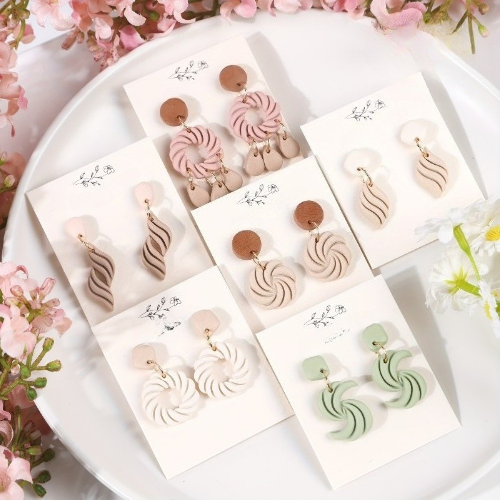 10 adet Boho Swirl Polimer Kil - Tassel Earrings Boho incelemesi ve fiyatı