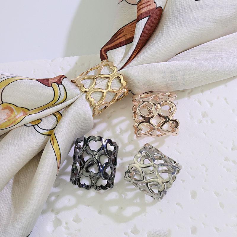 1/4 adet alaşım daire eşarp br - Women'S Accessories Rings incelemesi ve fiyatı