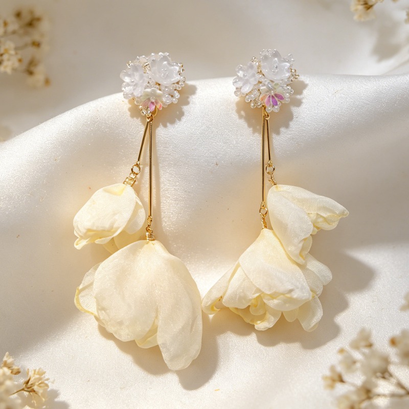 Yeni Moda Çiçek Püsküllü Klips - Tassel Earrings Boho incelemesi ve fiyatı